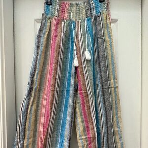 Boho Striped  Pants
